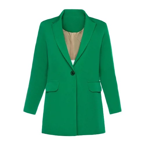 Пиджак женский, цвет зеленый, размер 44-46