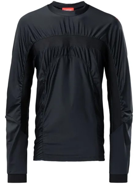 Reebok LTD футболка с длинными рукавами и сборками, черный