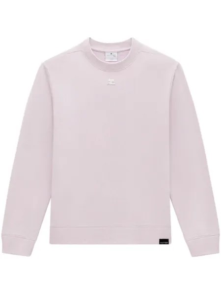 Courrèges толстовка с логотипом, розовый
