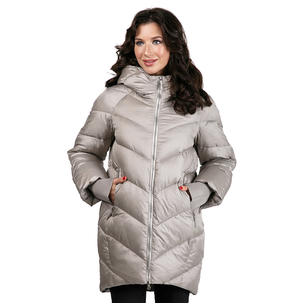 Пуховик женский Westfalika LS19W-253B серый 46 RU