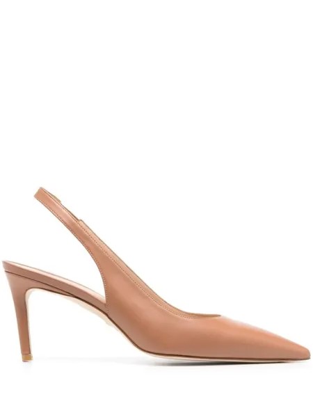 Stuart Weitzman туфли с ремешком на пятке, коричневый