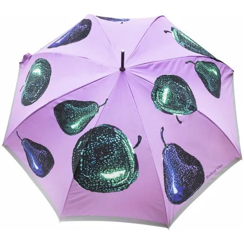 Зонт трость двухсторонний Metallic (Металлик) с дизайнерским принтом