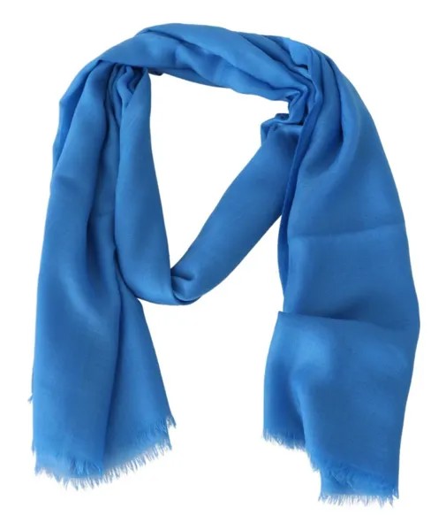 Шарф MISSONI, синий шерстяной шарф унисекс, с бахромой и логотипом, 180 см x 90 см $340