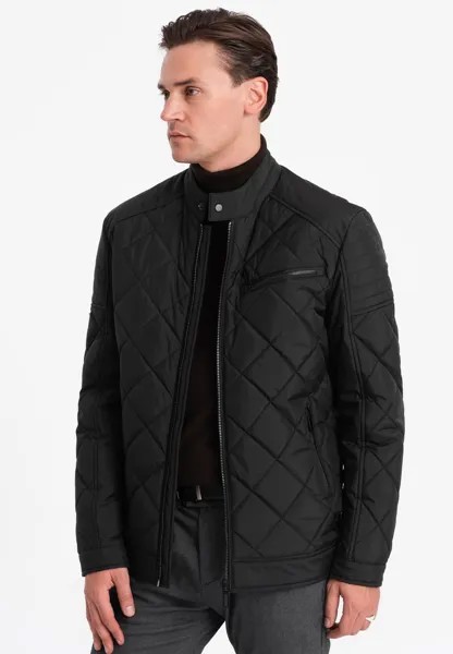 Легкая куртка QUILTED BIKER Ombre, цвет black