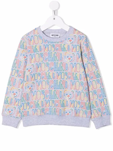 Moschino Kids толстовка с логотипом