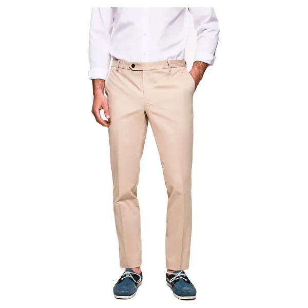 Брюки Hackett Kensington Slim Chino, розовый