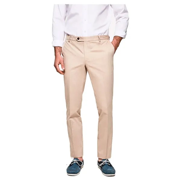 Брюки Hackett Kensington Slim Chino, розовый