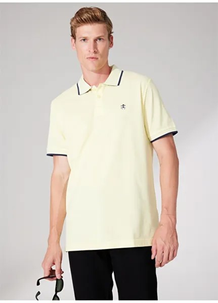 Светло-желтая мужская футболка-поло Brooks Brothers