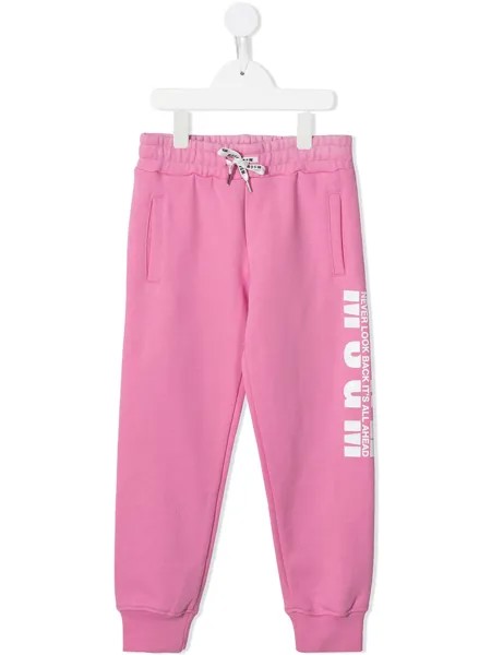 MSGM Kids спортивные брюки с логотипом