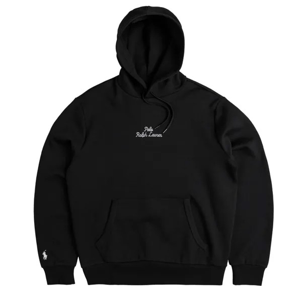Толстовка Logo Double-Knit Hoodie Polo Ralph Lauren, черный