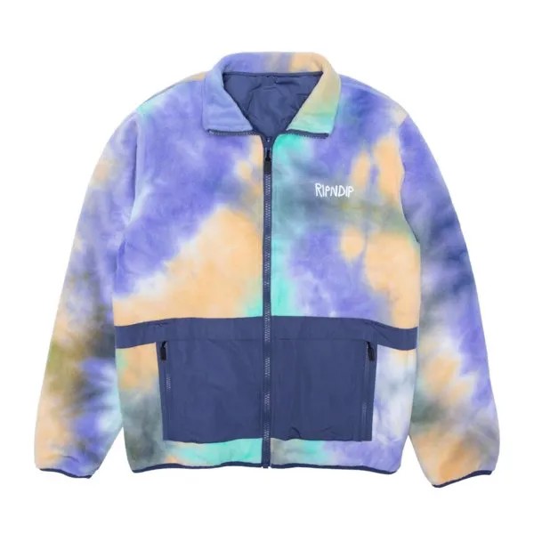 Куртка двустороняя RIPNDIP Castanza Reversible Brushed Fleece & Quilted Jacket Purple 2022