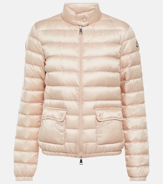 Стеганый пуховик Lans MONCLER, розовый