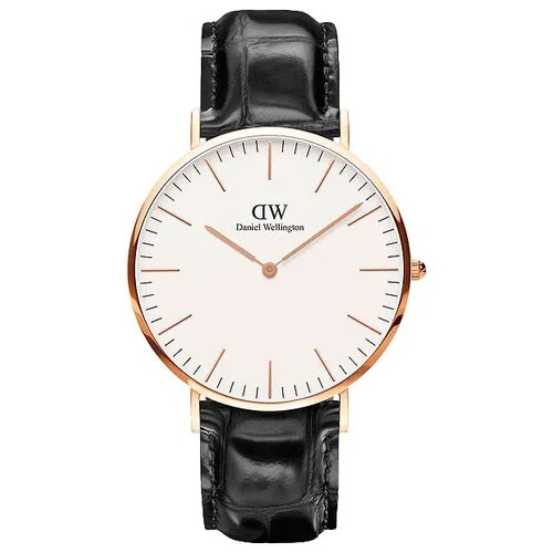 Наручные часы Daniel Wellington Classic Reading gold, черный