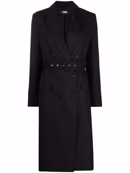 Karl Lagerfeld двубортное пальто строгого кроя
