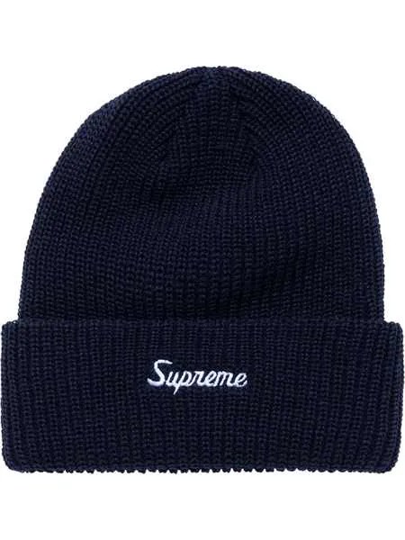 Supreme шапка бини крупной вязки