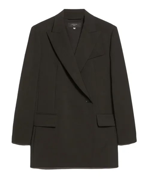Двубортный шерстяной пиджак R Max Mara Weekend, черный