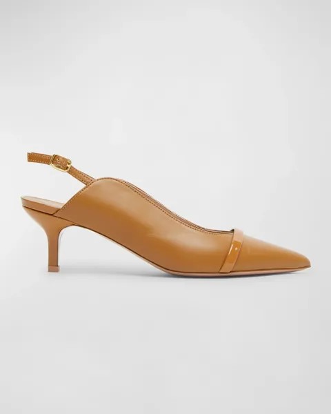 Кожаные туфли Marion на каблуке с открытой пяткой Malone Souliers, цвет Toffee