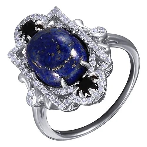 Кольцо ELEMENT47 серебро, 925 проба, лазурит, размер 18