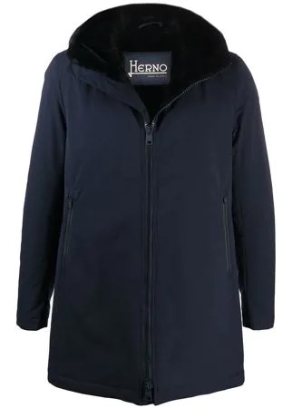 Herno пальто на молнии с капюшоном