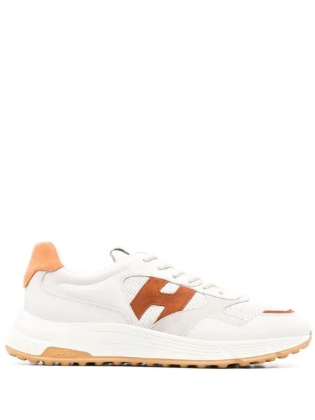 Кроссовки Hogan With Logo Patch, белый/темно-оранжевый