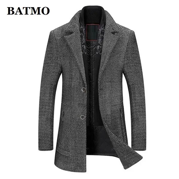 BATMO 2020 Новое поступление осенний Модный повседневный плащ-Тренч пальто для мужчин, уплотненные детские куртки, плюс-размер M-XXXL