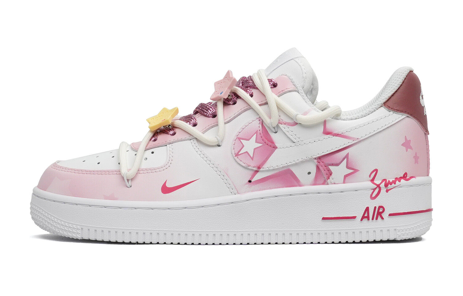 Кроссовки Nike Air Force 1 Skateboarding Shoes Unisex Low-top Pink, красный