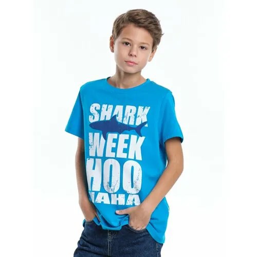 Футболка Mini Maxi, размер 164, бирюзовый