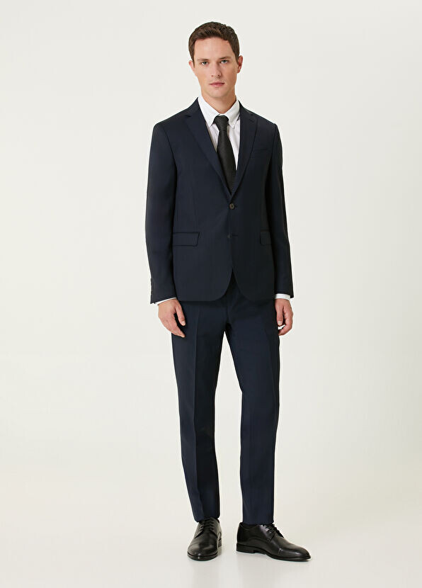 Шерстяной костюм Drop 6 Beymen Club, синий