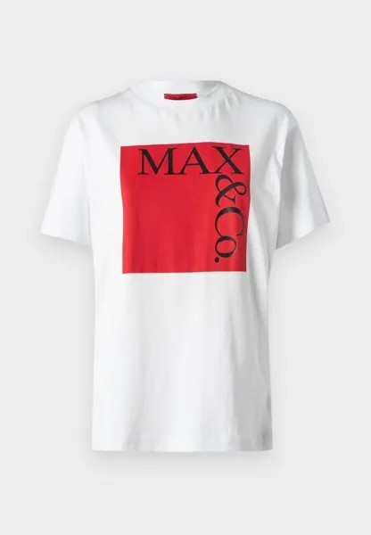 Футболка с принтом TEE MAX&Co., фиолетовый