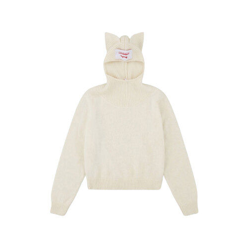 Свитер Charles Jeffrey Loverboy Loverboy Ears Balaclava, размер M, , слоновая кость