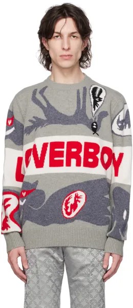 Серый свитер Loverboy Charles Jeffrey LOVERBOY