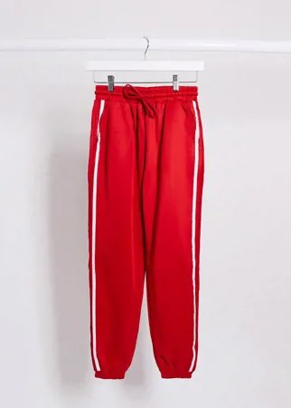 Красные oversized-джоггеры с полосками The Couture Club-Красный