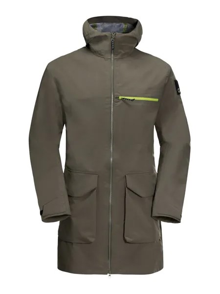 Межсезонное пальто Jack Wolfskin 365 FEARLESS PARKA, зеленый