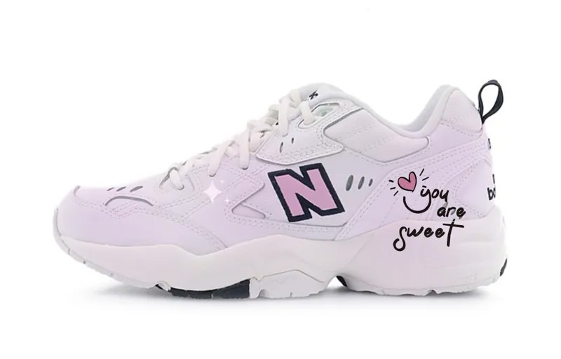 Кроссовки New Balance NB 608 V1 Training Shoes Women's Low-top Pink, белый