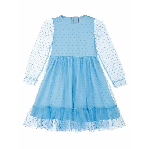 Платье playToday, размер 110, голубой