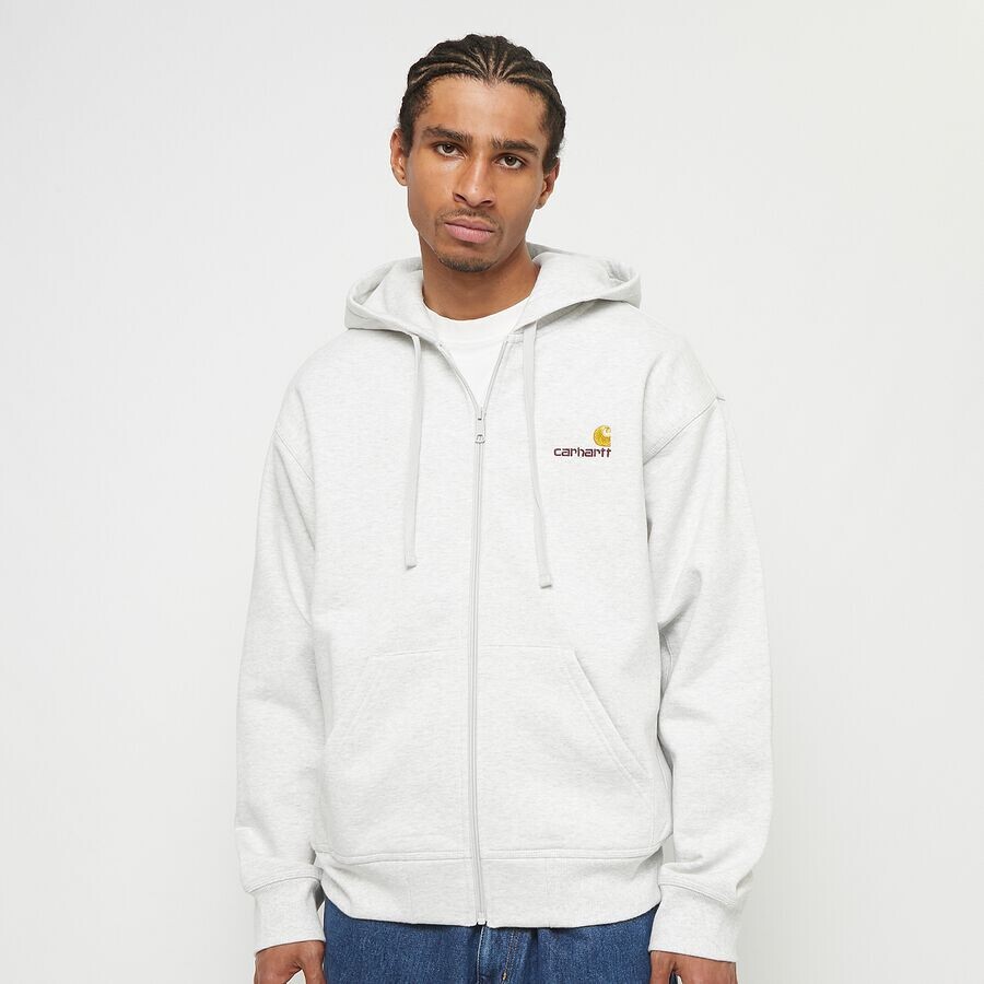 Куртка с капюшоном в американском стиле Carhartt WIP, цвет ash heather
