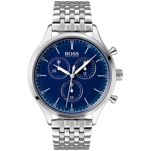 Наручные часы BOSS, серебряный, синий