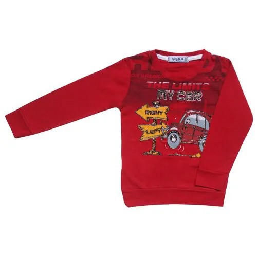 Свитшот Ciggo kids размер 98, красный