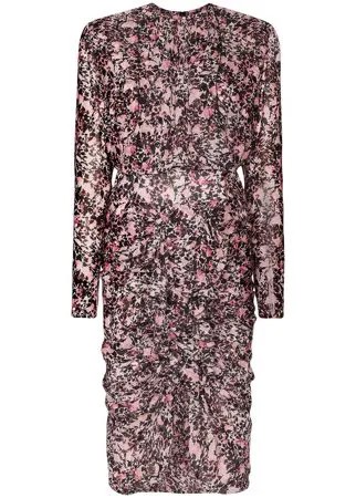 Giambattista Valli платье с цветочным принтом и оборками