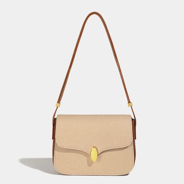 Женская маленькая сумка-конверт с изящным дизайном, коричневая и абрикосовая сумка через плечо, 2022