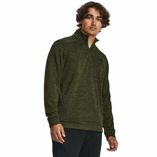 Свитшот спортивный Under Armour Armour Fleece Twist QZ, размер LG, , зеленый