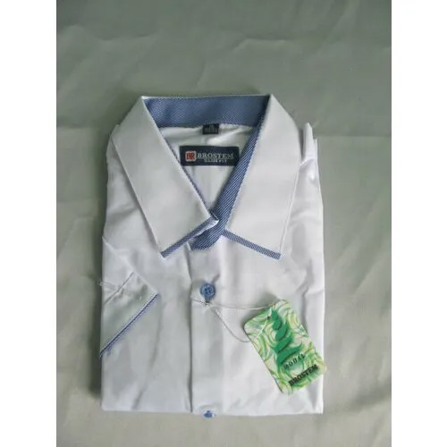Школьная рубашка Brostem, размер 34, белый, голубой