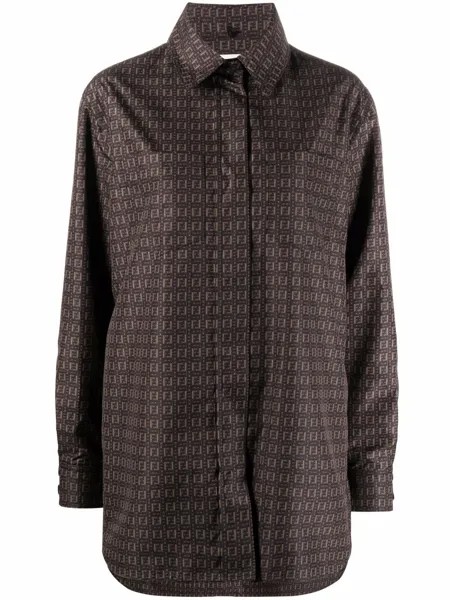 Fendi рубашка с логотипом FF
