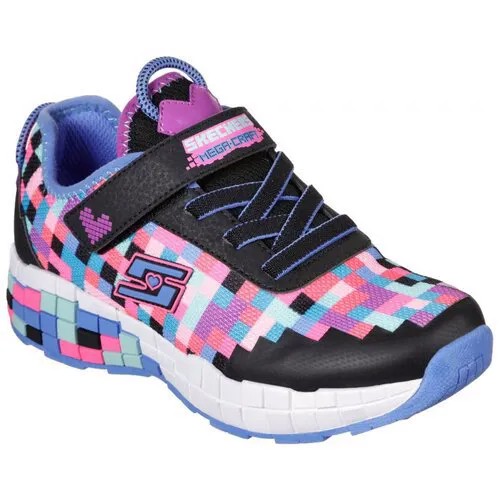 Кроссовки SKECHERS 302203L-BKMT POWER PIXELS для девочки, цвет мультиколор/черный, размер 31