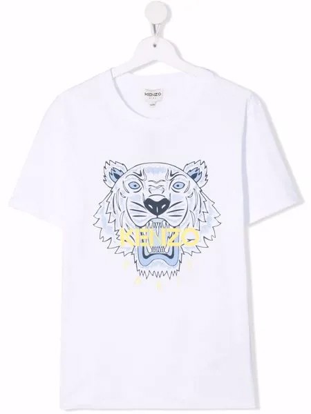 Kenzo Kids футболка с логотипом Tiger
