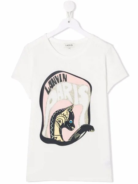 LANVIN Enfant футболка с графичным принтом