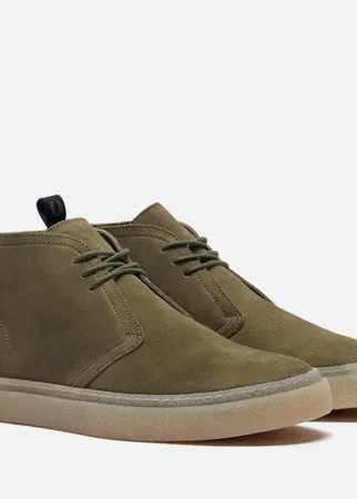 Мужские ботинки Fred Perry Hawley Suede, цвет зелёный, размер 42 EU