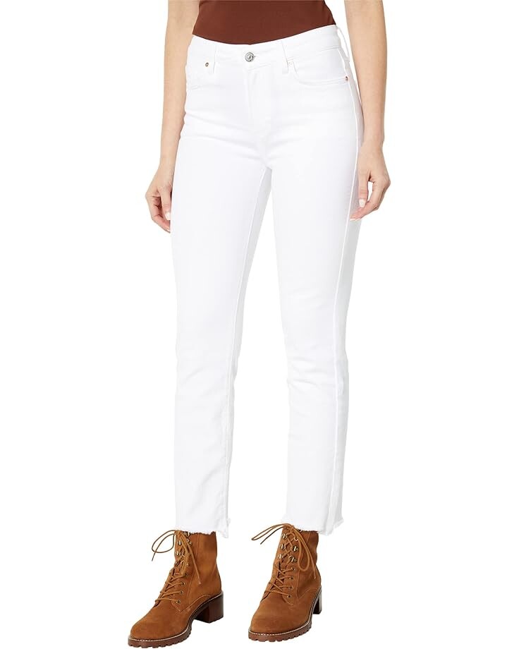 Джинсы Paige Cindy in White Noise w/ Grand Hem, цвет White Noise w/ Grand Hem
