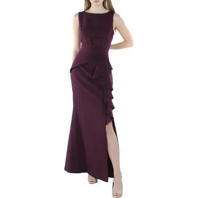 Женское фиолетовое вечернее платье без рукавов Eliza J с рюшами 8 BHFO 2906