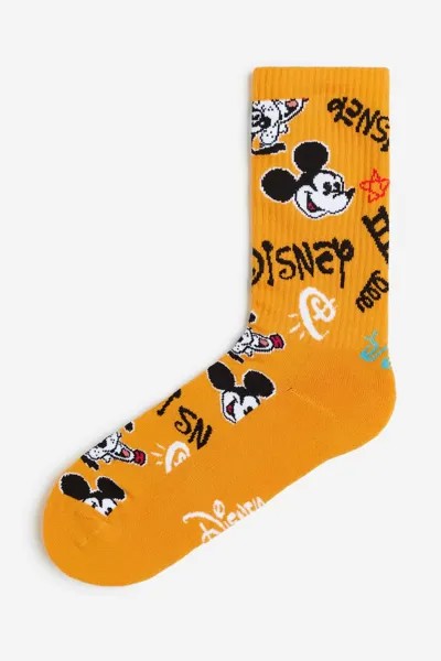Носки H&M x Disney100 Motif-detail, оранжевый